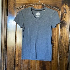 Women’s grey adidas v-neck top